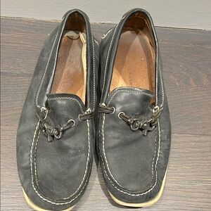 Men's Black Leather Loafers